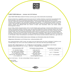 PURE PURE UV Schutz GOTS certified